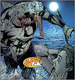 Unlucky 13: King Shark eating arm